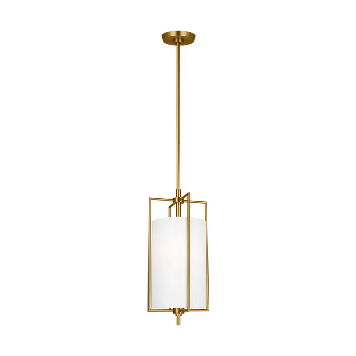 Visual Comfort Studio CP1401BBS Perno One Light Pendant, Burnished Brass