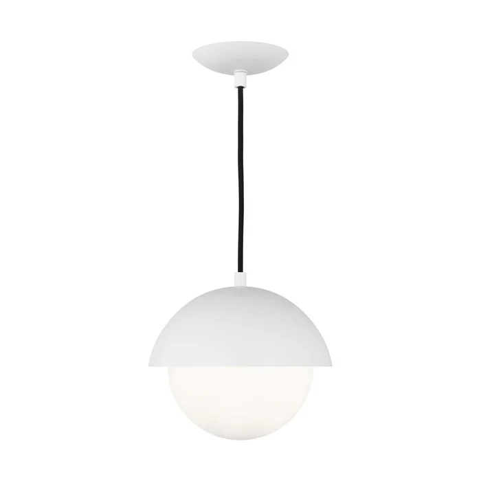 Visual Comfort Studio DJP1021MWT Hyde One Light Pendant, Matte White