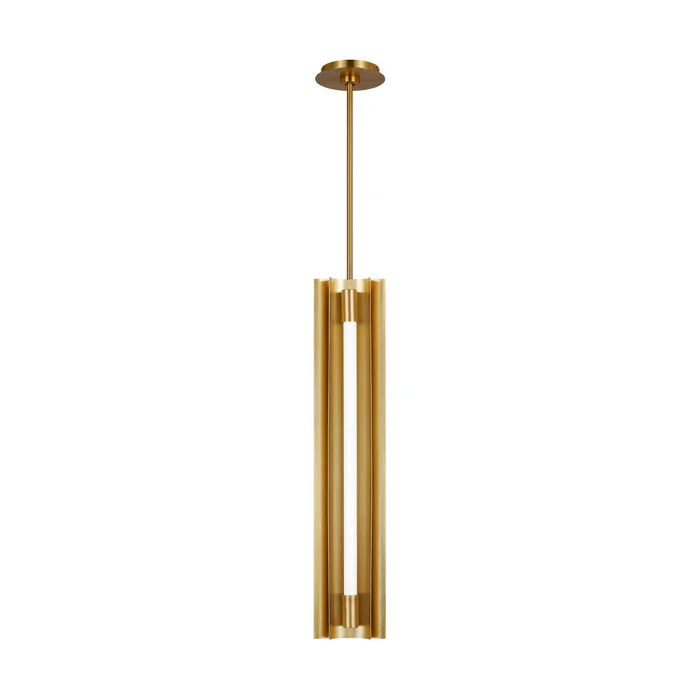 Visual Comfort Studio KP1084BBS Carson LED Pendant, Burnished Brass