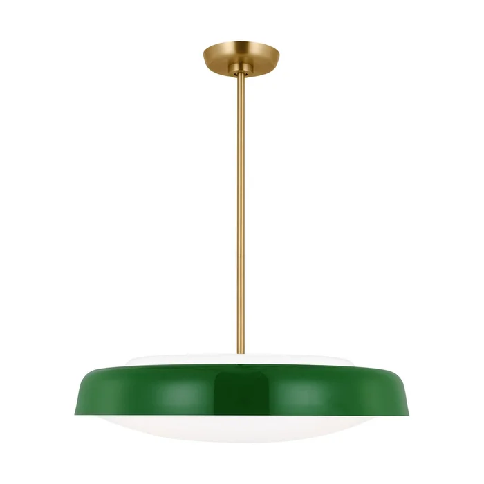 Visual Comfort Studio KSP1133GRN Draper Three Light Pendant, Green