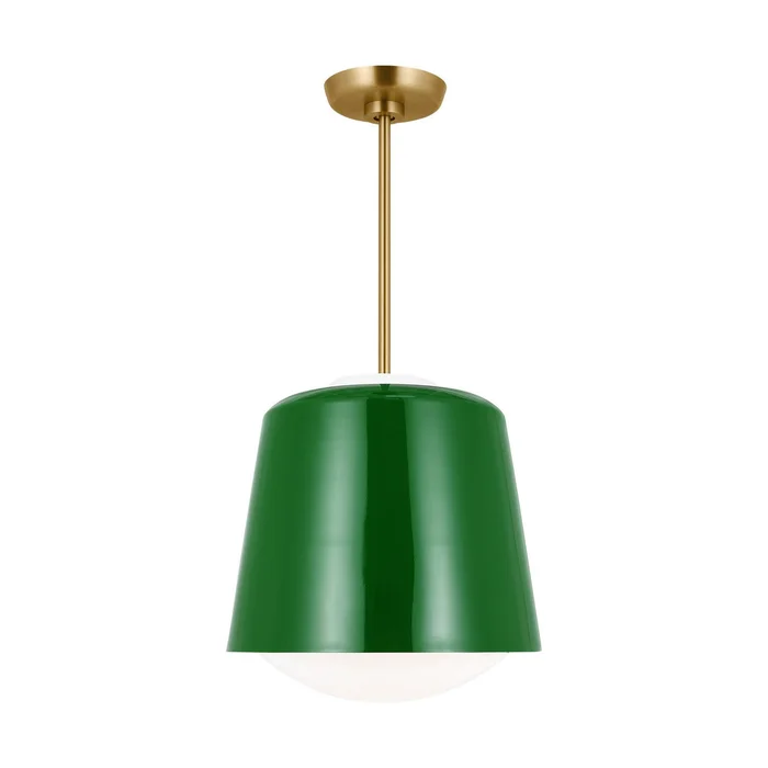 Visual Comfort Studio KSP1141GRN Draper One Light Pendant, Green