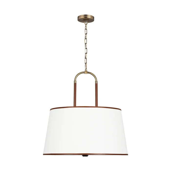Visual Comfort Studio LP1024TWB Katie Four Light Pendant, Time Worn Brass