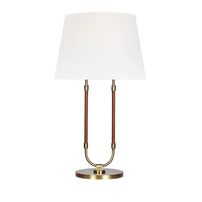 Visual Comfort Studio LT1021TWB1 Katie One Light Table Lamp, Time Worn Brass