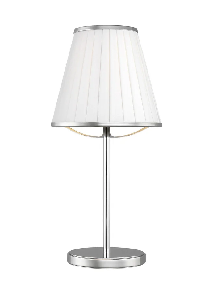 Visual Comfort Studio LT1131PN1 Esther One Light Table Lamp, Polished Nickel