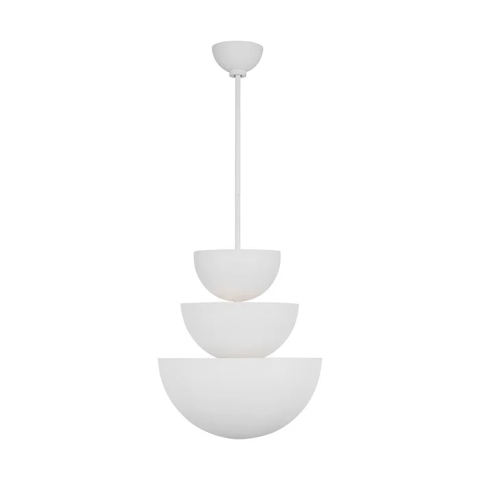Visual Comfort Studio LXC1039CPST Beaunay Nine Light Chandelier, Cast Plaster
