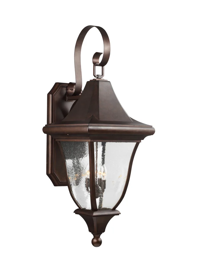 Visual Comfort Studio OL13103PTBZ Oakmont Four Light Outdoor Wall Lantern, Patina Bronze