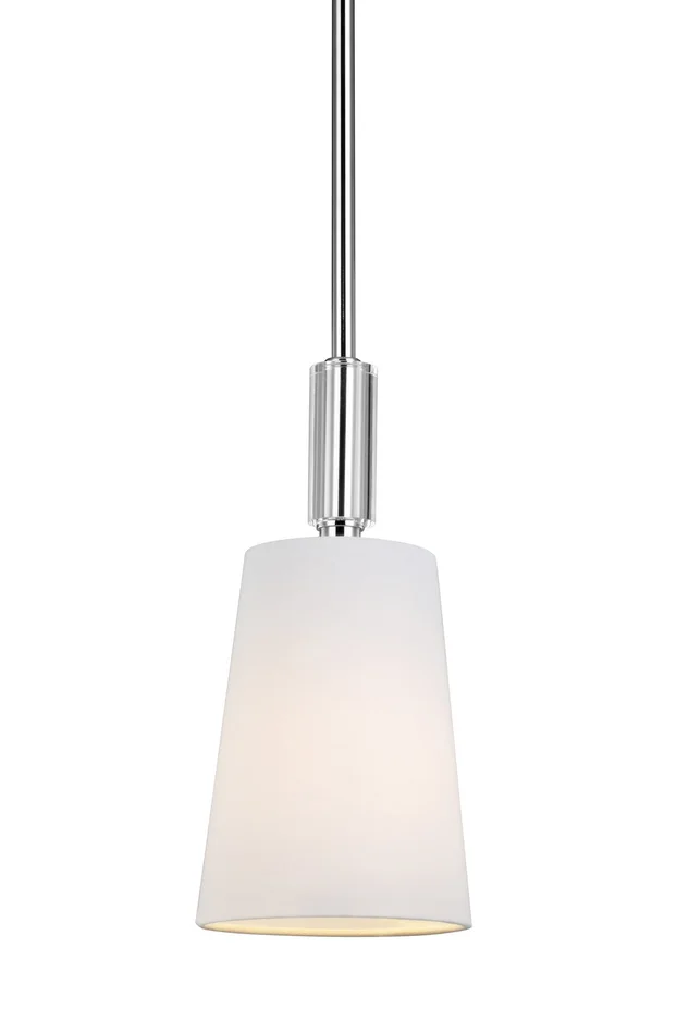 Visual Comfort Studio P1303PN Lismore One Light Pendant, Polished Nickel