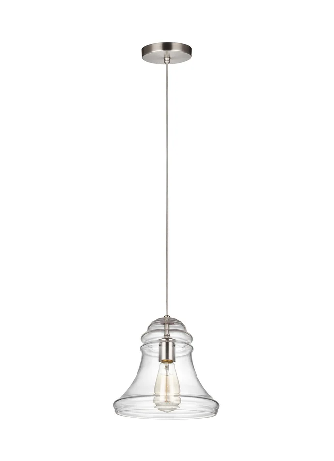 Visual Comfort Studio P1440SN Doyle One Light Mini-Pendant, Satin Nickel