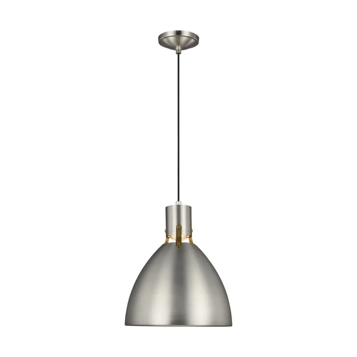 Visual Comfort Studio P1442SN-L1 Brynne LED Pendant, Satin Nickel