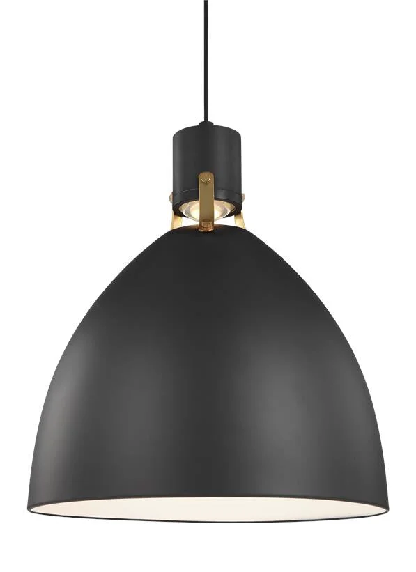 Visual Comfort Studio P1443MB-L1 Brynne LED Pendant, Matte Black