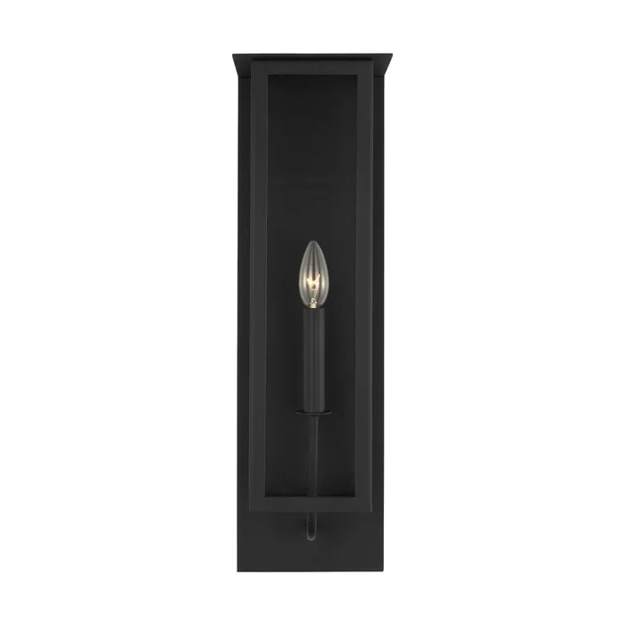 Visual Comfort Studio TFO1011TXB Dresden One Light Outdoor Wall Sconce, Textured Black