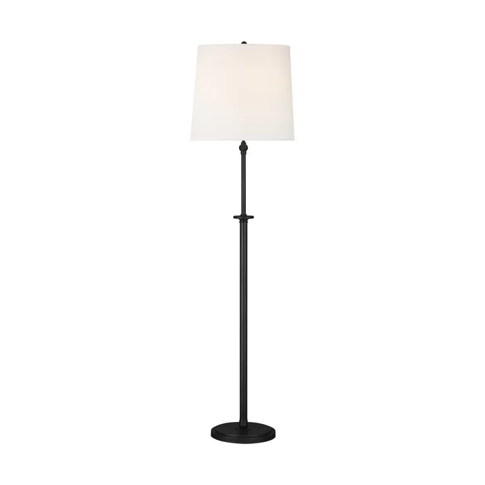 Visual Comfort Studio TT1012AI1 Capri Two Light Floor Lamp, Aged Iron