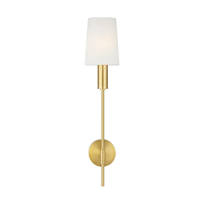 Visual Comfort Studio TW1051BBS Beckham Modern One Light Wall Sconce, Burnished Brass