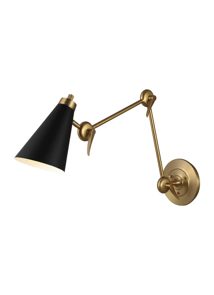 Visual Comfort Studio TW1101BBS Signoret One Light Wall Sconce, Burnished Brass