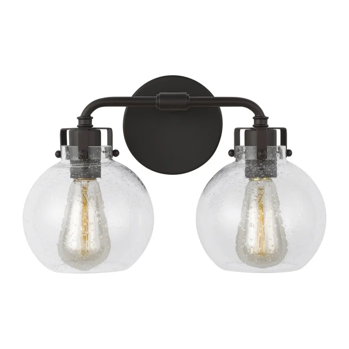 Visual Comfort Studio VS24402ORB Clara Two Light Vanity, Oil Rubbed Bronze