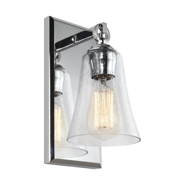 Visual Comfort Studio VS24701CH Monterro One Light Wall Sconce, Chrome