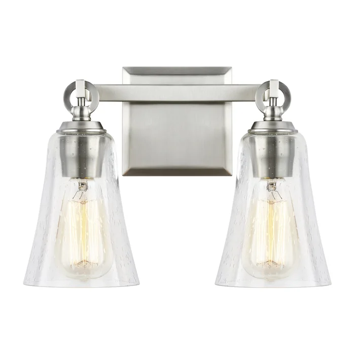 Visual Comfort Studio VS24702SN Monterro Two Light Vanity, Satin Nickel
