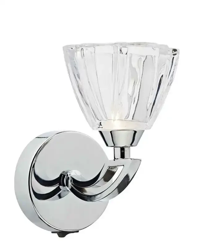 Vito Single Polished Chrome Wall Light