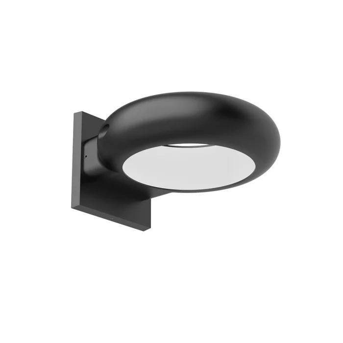 Vortex Black Sconce by Kuzco