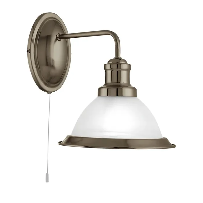 Wall Light – Antique Brass & Glass (0483BIS1481AB)