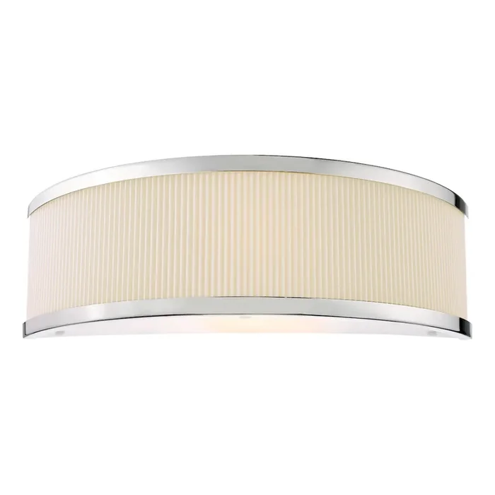 Wall Light Polished Chrome With Ivory Shade (0183ALV0733)