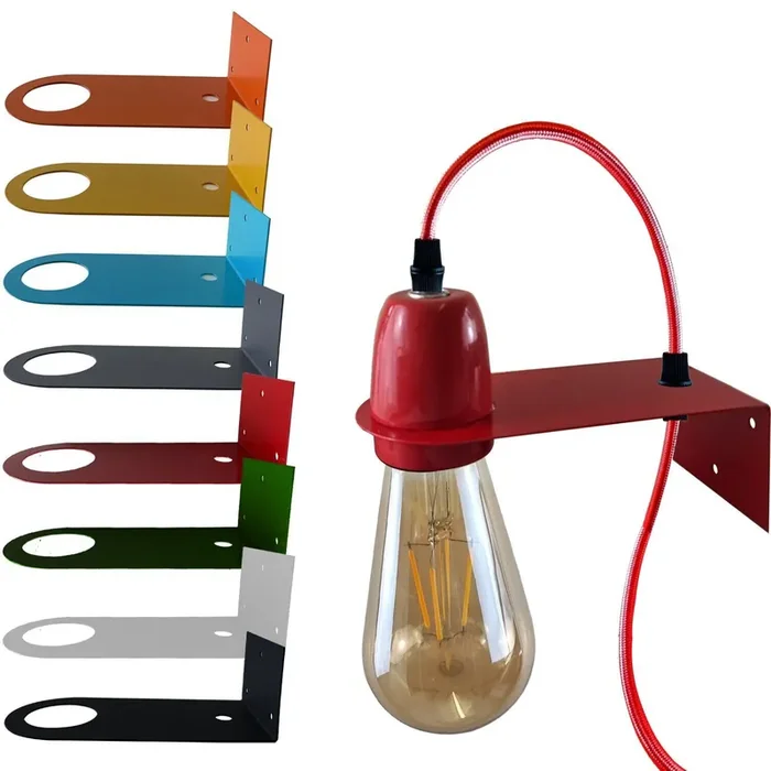 Wall Mounting Bracket E27 Holder Hanging Lamp Plate Part Accessories