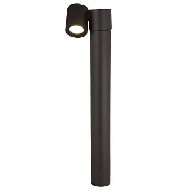 Wall Street Black Adjustable LED Spotlight Bollard