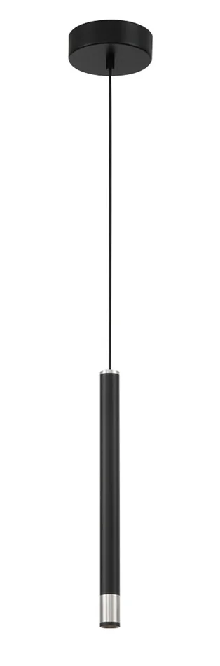 Wand LED Mini Pendant in Coal With Brushed Nickel (42|P5409-691-L)