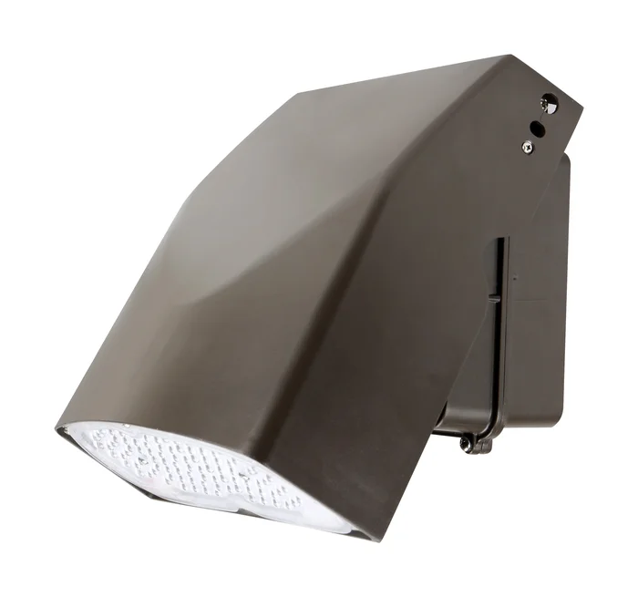 WareLight Mini Adjustable Wall Pack, 67W, 5000K, Bronze Housing, 120-277V