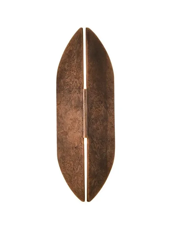 Warrior 2 Light Antique Copper 36cm IP54 LED Outdoor Wall Light