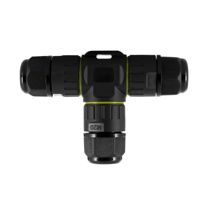 Waterproof T Type Connector Cable 3 Contacts 0.5-2.5 mm² IP68 – Ledkia