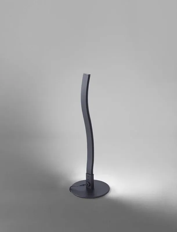WAVE Black with Warm White LED Table Lamp