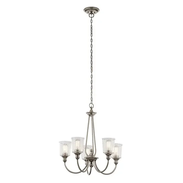 Waverly 5 Light Pewter Chandelier
