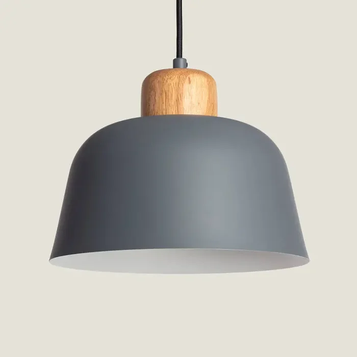 Wawak Metal & Wood Pendant Lamp – Ledkia
