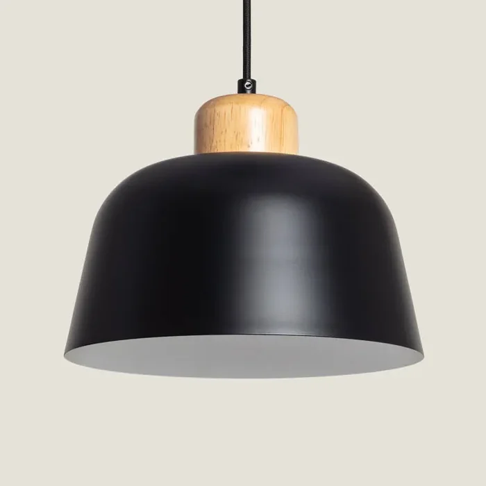 Wawak Metal & Wood Pendant Lamp – Ledkia