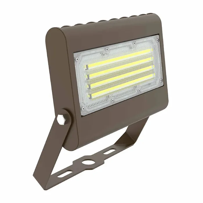 Westgate 50W Power Adjustable LED Flood Light with Trunnion 120-277V – Dark Bronze, UL Listed