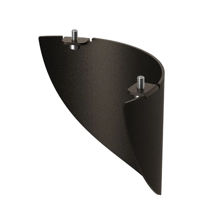 Westgate BOL-G4-GSH-01-BK Modular Bollard 180-Degree Glare Shield G4 – Black