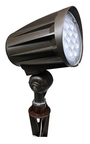 Westgate FLV12-24W-50K, Westgate 12V LED Bullet Landscape Flood Light with 1/2″ Knuckle – 6W, 12W, 24W, or 32W – Silver