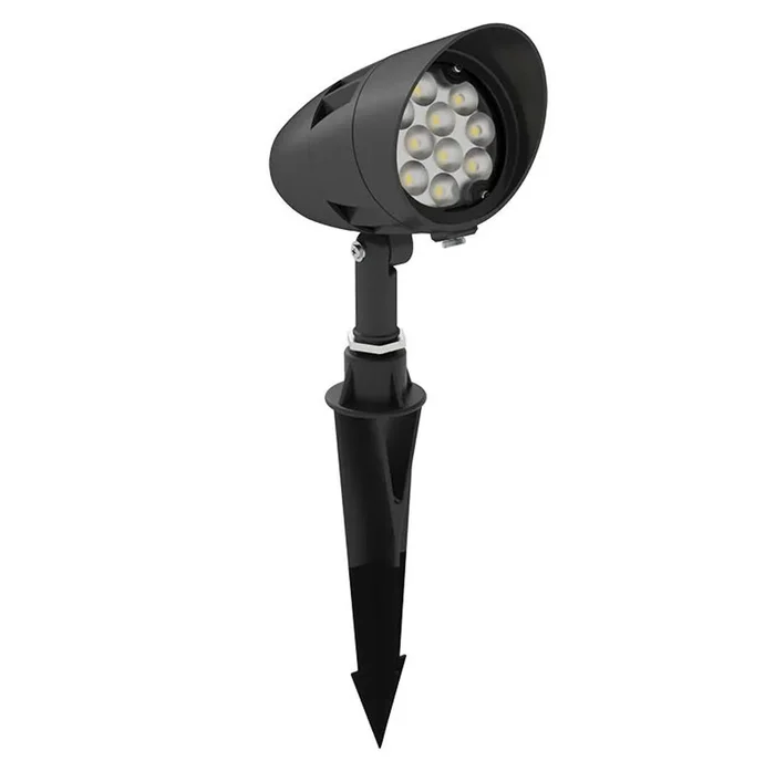 Westgate FLVX-SM-6W-40K-BK X-Gen LED Bullet Flood Light with Long Shroud, 12V, 6W, 4000K, Black