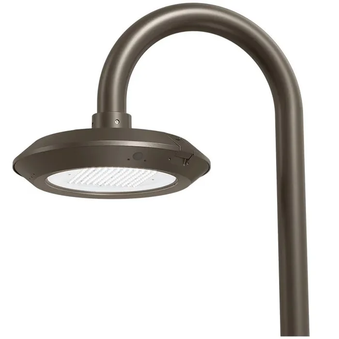 Westgate GPX-18-60W-MCTP-BM LED Post Disk Light with Bell Mount, Adjustable Wattage (18W/30W/45W/60W), Adjustable CCT (3000K/4000K/5000K), Bronze