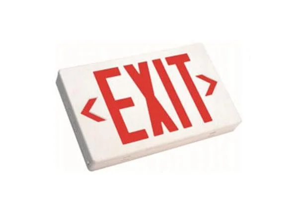 Westgate LED Exit Sign White Housing 120~277V