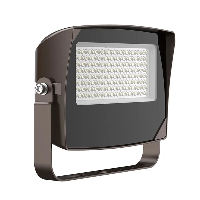 Westgate LF4MAX-SM-15-35W-MCTPB-TR-P Maximum-Feature Round-Back Flood Light with U Bracket, 15W/25W/35W, 30K/40K/50K – Bronze