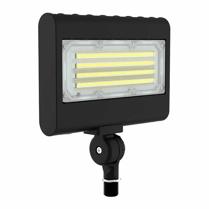 Westgate LFX-MD-15-50W-MCTP-KN-BK Outdoor Medium LED Flood Light with Knuckle Mount, Adjustable Wattage (15W/20W/30W/50W), Adjustable CCT (3000K/4000K/5000K/5700K), Black