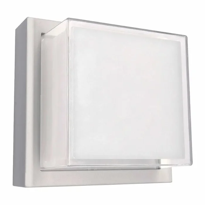 Westgate LRS-G-MCT-C90-WH Outdoor Architectural Square LED Wall Light, 12W, Adjustable CCT (3000K/4000K/5000K), White