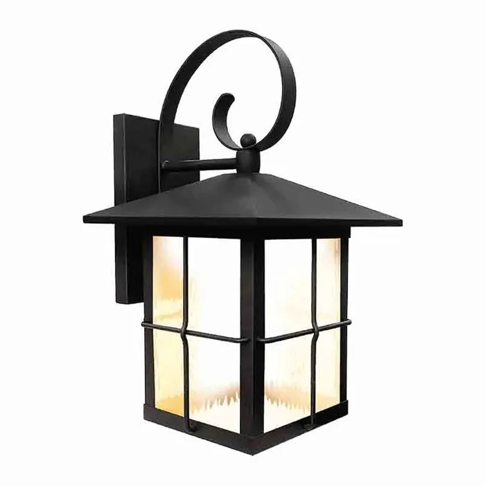 Westgate LRS-L-MCT5-BK Outdoor Large LED Wall Lantern, 12W, Adjustable CCT (2700K/3000K/3500K/4000K/5000K), Black