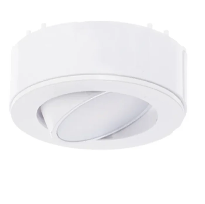 Westgate PL120ADJ-40K-WH 3″ Round Adjustable LED Puck Light, 120V, 4.5W, 4000K, White