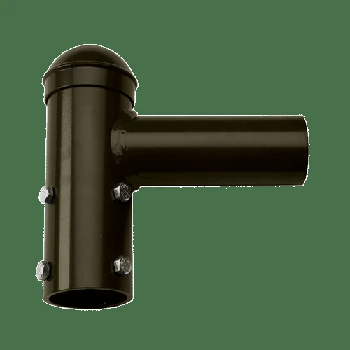 Westgate PTA-190 90 Round Pole Tenon Adapter for 1 Fixture, Slips on 2-3/8″ Pole – Bronze