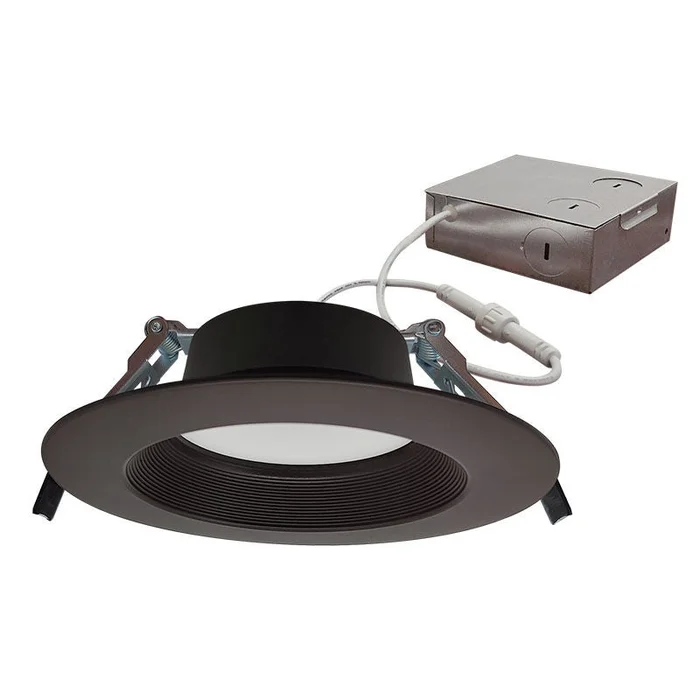 Westgate RDL6S-BF-MCT5-ORB 6″ Dim-to-Warm Canless Baffle Deep Recess Light, 14W, 27K/30K/35K/40K/50K – Oil-Rubbed Bronze