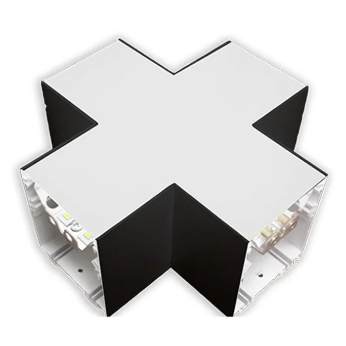 Westgate SCX-X-MCT4-BK X-Shaped Black Corner Fixture Module – Black