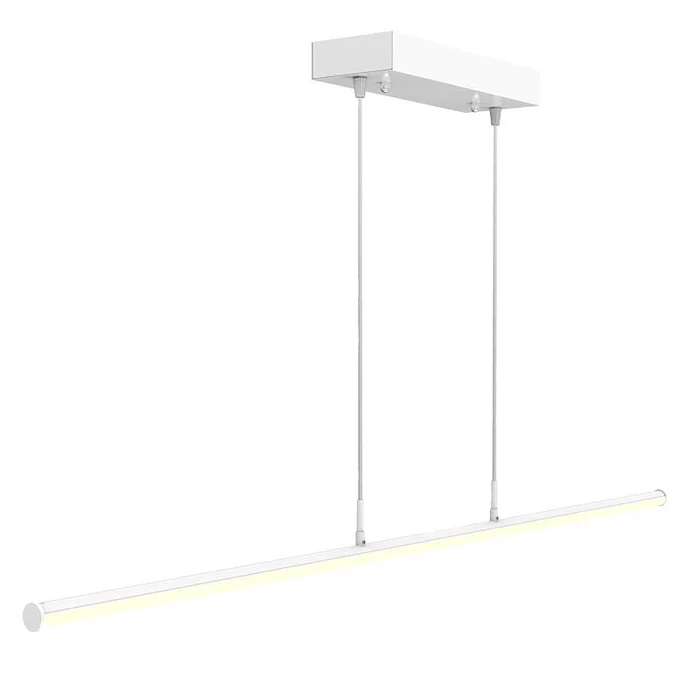 Westgate SDTL-6FT-25-50W-MCTP Power & CCT Adjustable Linear Tube Decorative Suspended Light – White
